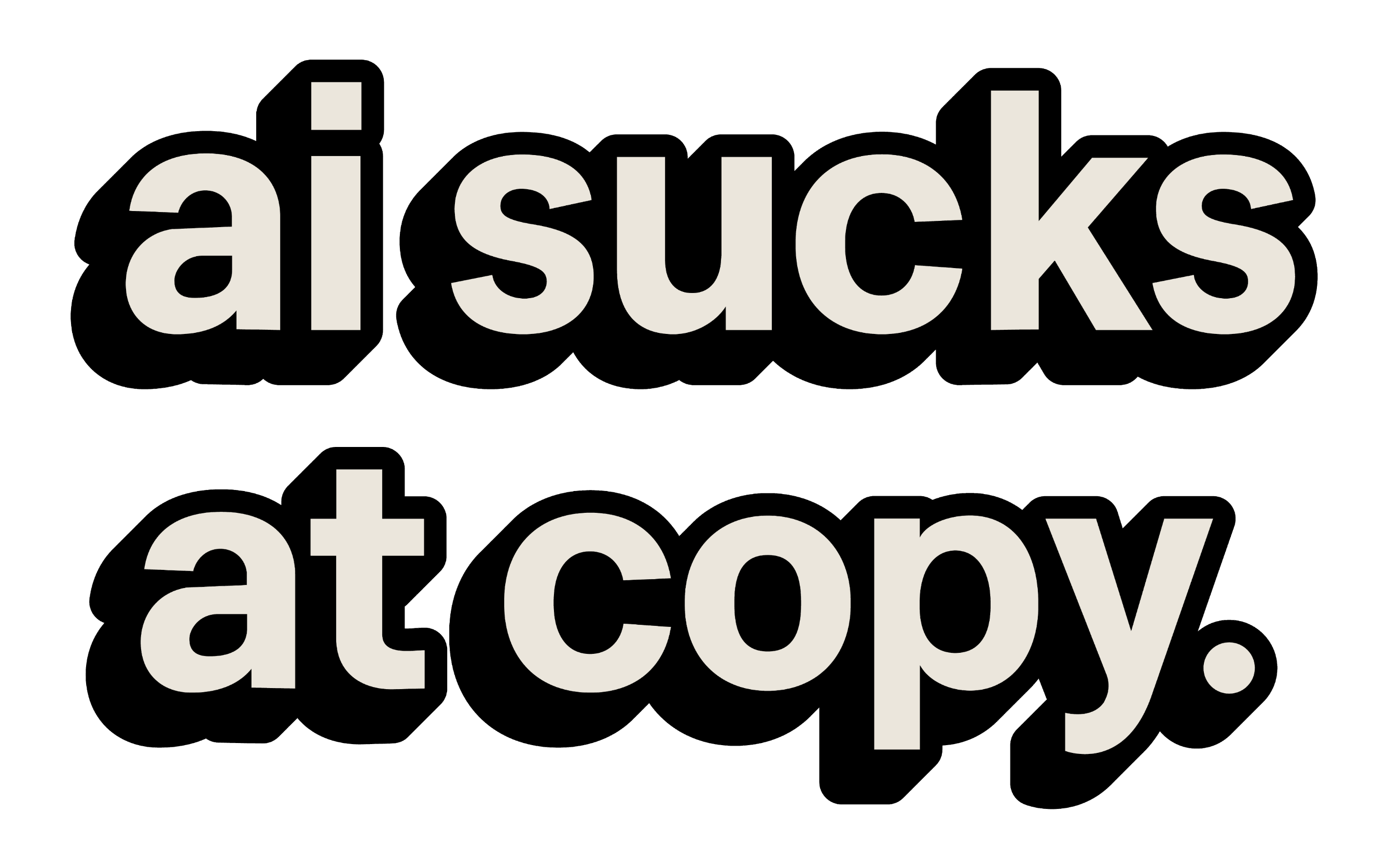 AI Sucks at Copy Logo